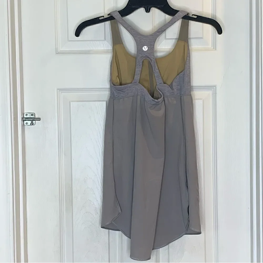 Lululemon Power Dance Grey Tank Top Size 6